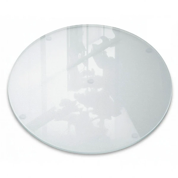 Glazen snijplank met een diameter van 40 cm