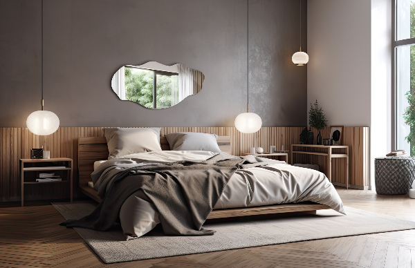 Organische spiegel vlek 40x80