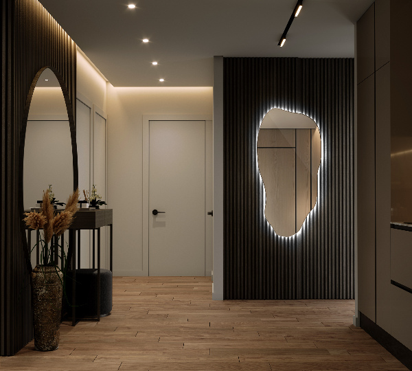 Asymmetrische spiegel led 45x90 cm