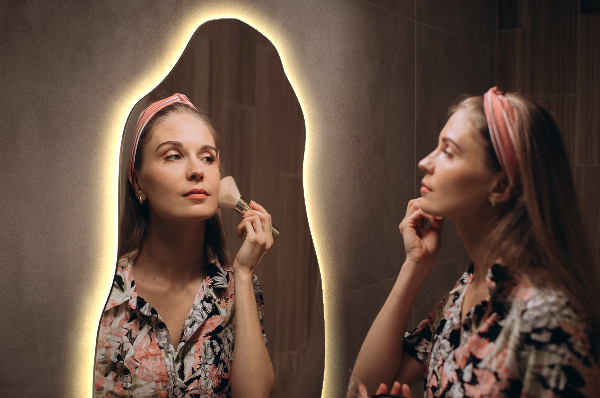 Asymmetrische spiegel led 45x90 cm