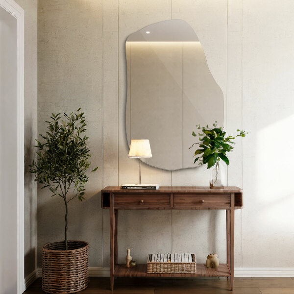 Organische spiegel hangende 100x65 cm