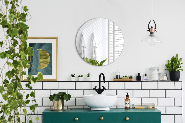 Decoratieve spiegel zonder sierlijst fi 60 cm