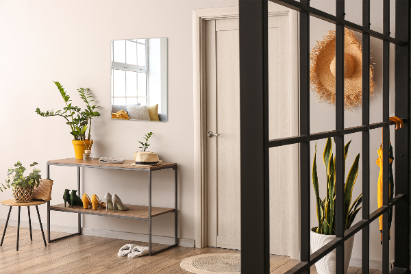 Rechthoekige decoratieve spiegel zonder lijst 100x70 cm