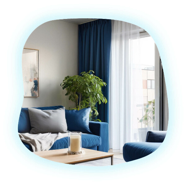 Onregelmatige spiegel met led 59x58 cm