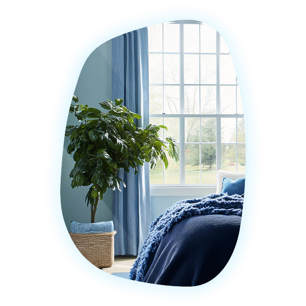 Asymmetrische spiegel led 49x34 cm