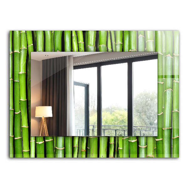 Wandspiegel met print Blauw onyx marmer