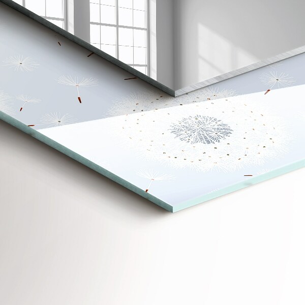 Spiegel met bedrukte lijst Geblazen bloemen