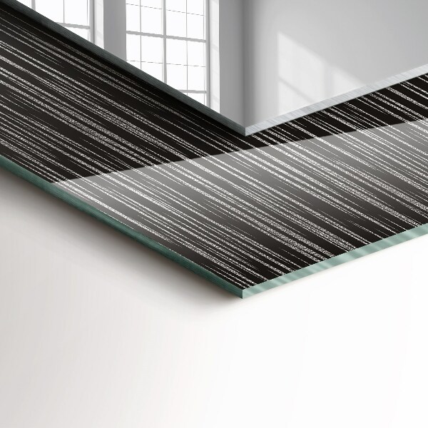 Spiegel lijst met print Moderne lijnen