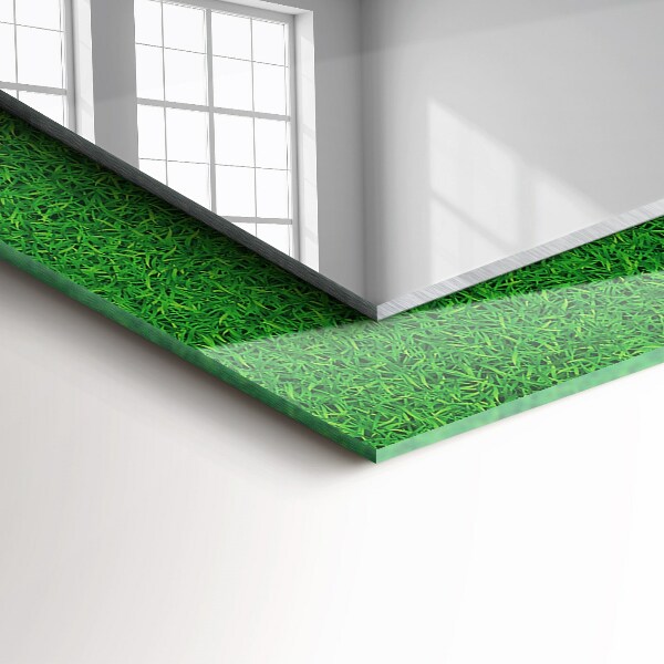 Spiegel met decoratie Groen gras
