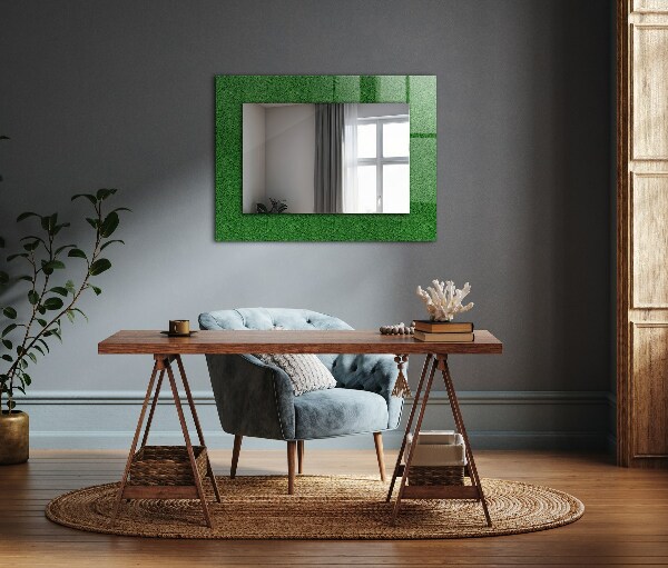 Spiegel met decoratie Groen gras