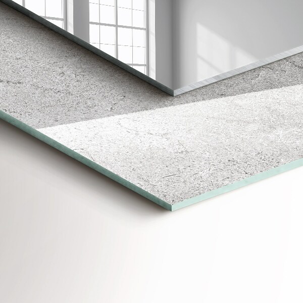 Bedrukte spiegel Gebarsten betonnen oppervlak