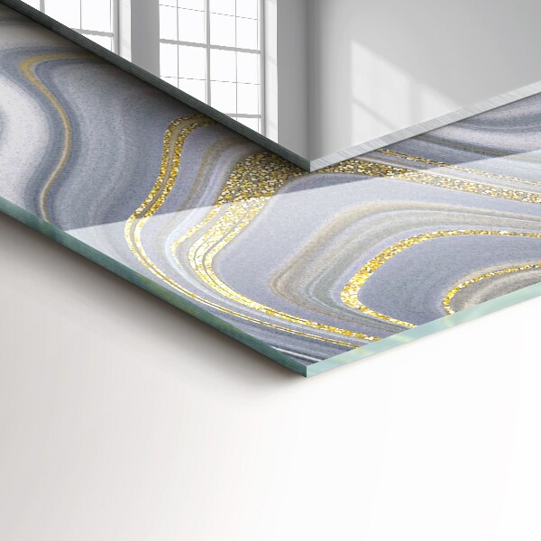 Spiegel met decoratie Abstracte marmer motieven