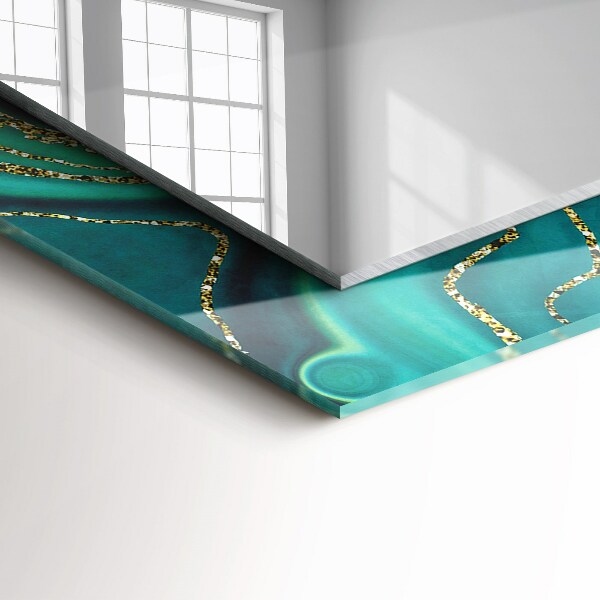 Wandspiegel decoratieve print Groene abstracte textuur