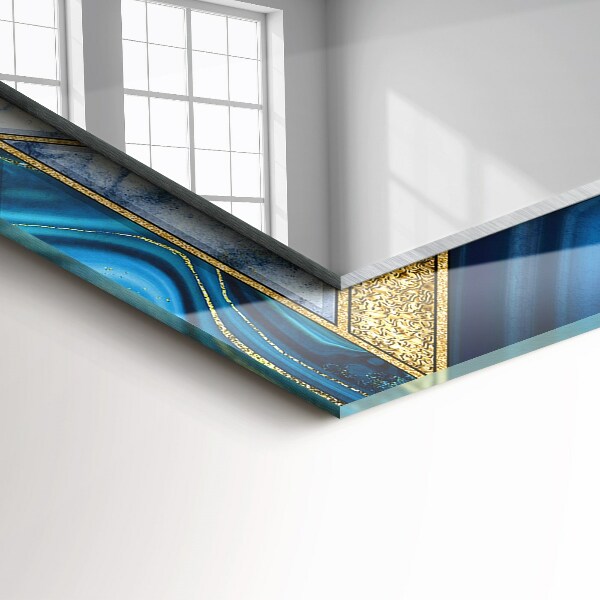 Spiegel met decoratie Abstract geometrisch mozaïek