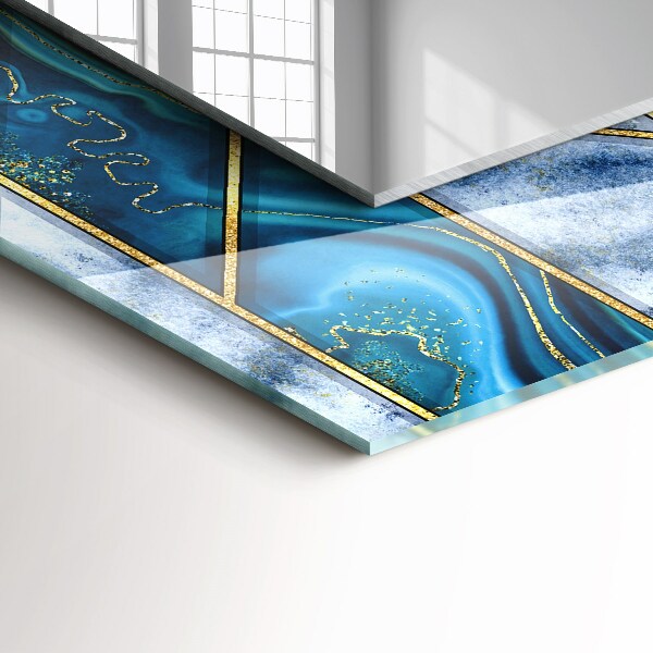 Spiegel met decoratie Abstract geometrisch mozaïek