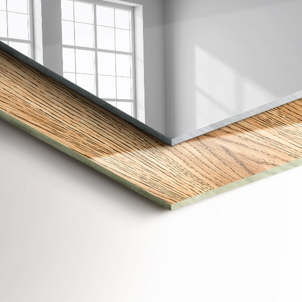 Wandspiegel met print Hout structuur
