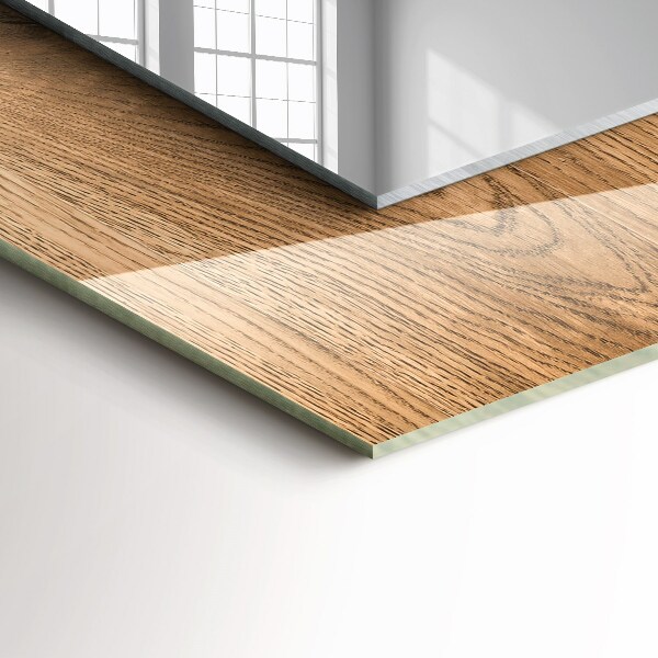 Wandspiegel met print Hout structuur