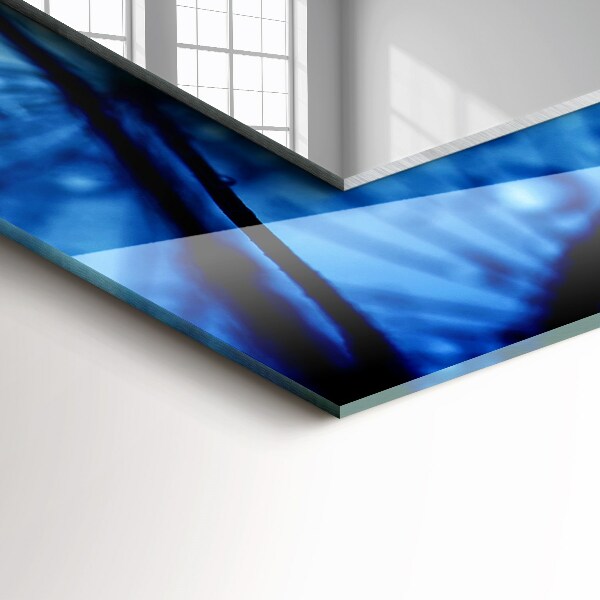 Bedrukte spiegel Waterdruppels op waaiers