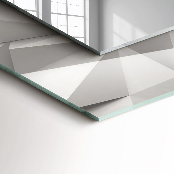 Spiegel met bedrukte lijst Abstracte geometrische vormen