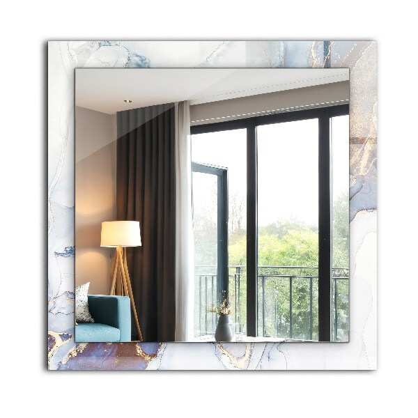 Spiegel met print Abstracte marmer kunst