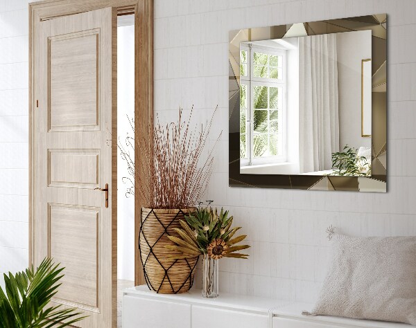 Spiegel met print Geometrische vormen