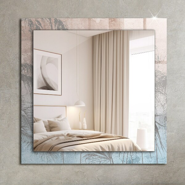 Wandspiegel decoratieve print Pastelkleurige planten