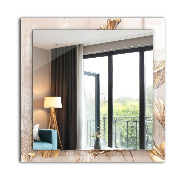 Spiegel met bedrukte lijst Vintage bloemen