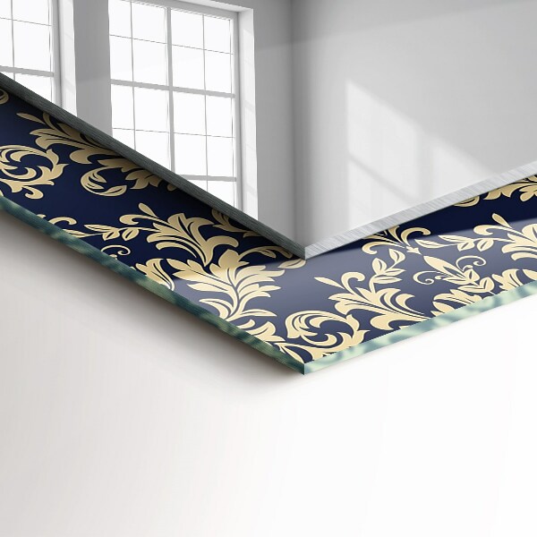 Spiegel lijst met print Victoriaans behang