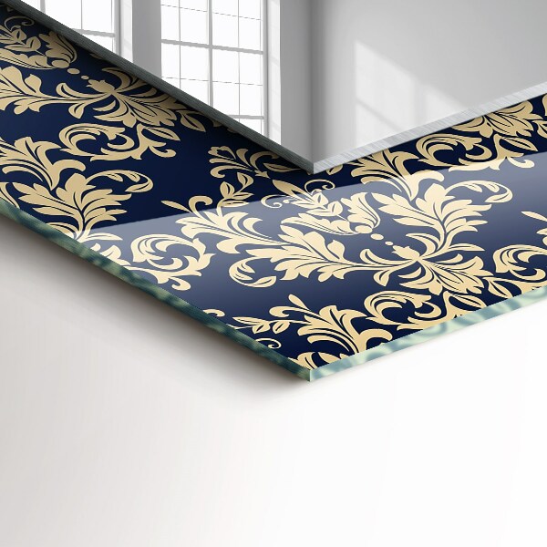 Spiegel lijst met print Victoriaans behang