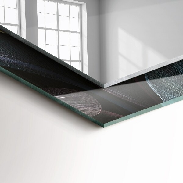 Spiegel met decoratie Gekleurde plantenbladeren