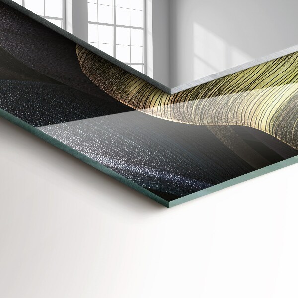 Spiegel met decoratie Gekleurde plantenbladeren