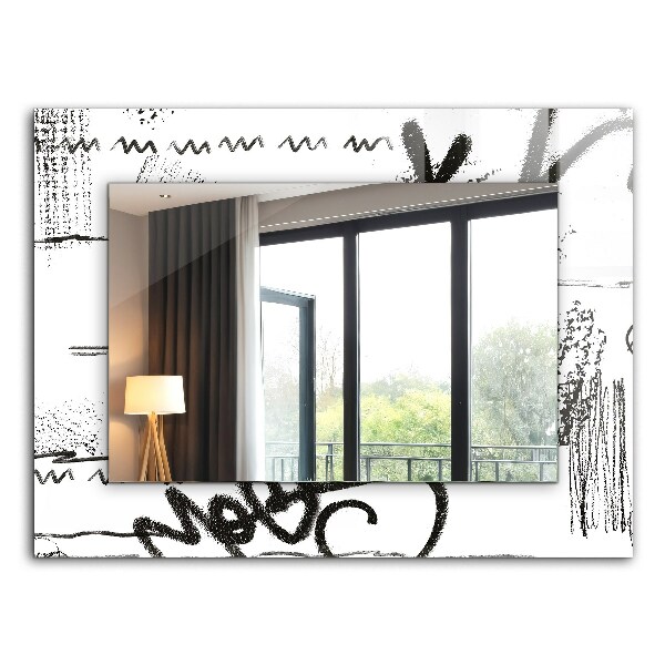 Wandspiegel decoratieve print Moderne abstracte sjablonen