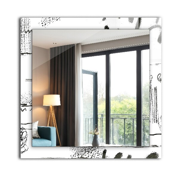 Wandspiegel decoratieve print Moderne abstracte sjablonen