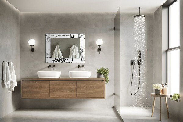 Wandspiegel decoratieve print Moderne abstracte sjablonen