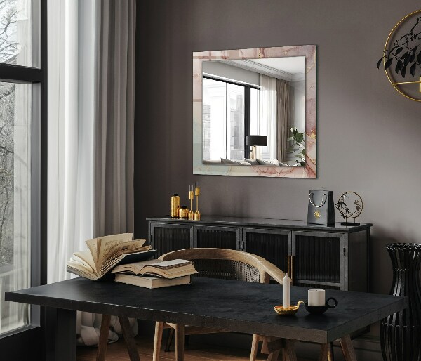 Spiegel met decoratie Abstracte aquarel