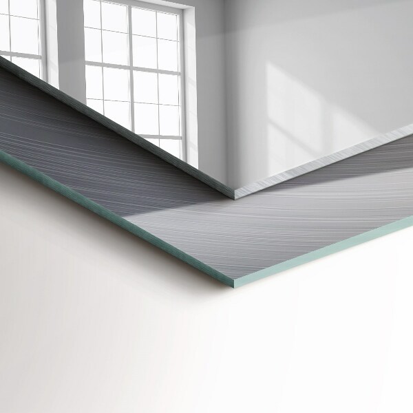 Wandspiegel decoratieve print Rond metalen oppervlak