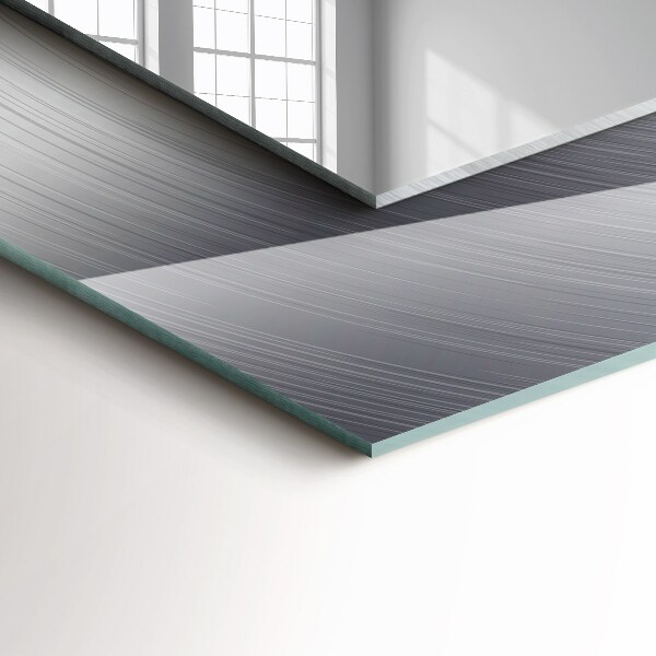 Wandspiegel decoratieve print Rond metalen oppervlak