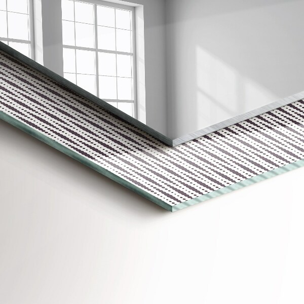 Bedrukte spiegel Motief van stof