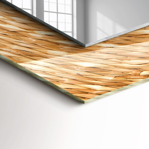 Wandspiegel decoratieve print Vlecht