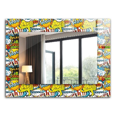 Bedrukte spiegel Gekleurde ballonnen