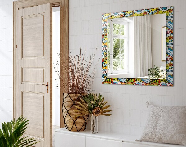 Bedrukte spiegel Gekleurde ballonnen