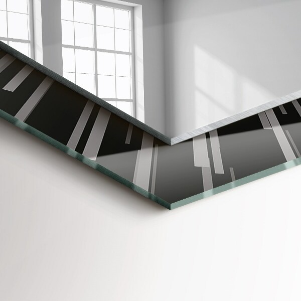 Spiegel met bedrukte lijst Lichtsnelheidseffect