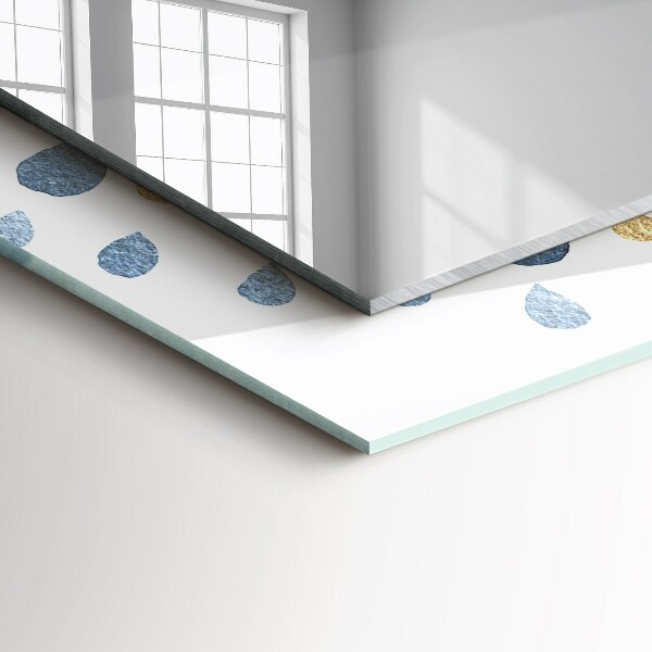 Wandspiegel met print Abstract mandala patroon