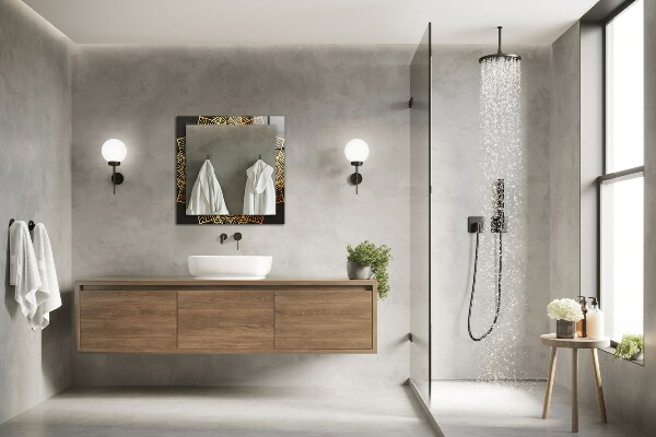 Spiegel met decoratie Mandala patroon