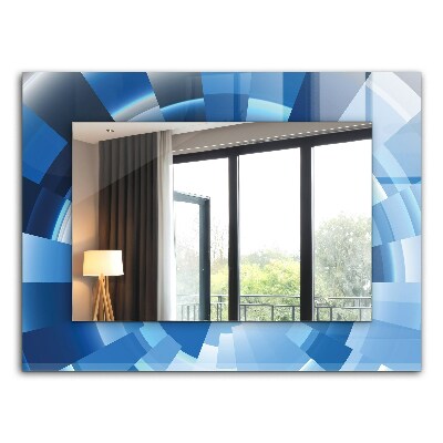 Spiegel met bedrukte lijst Abstracte tunnel