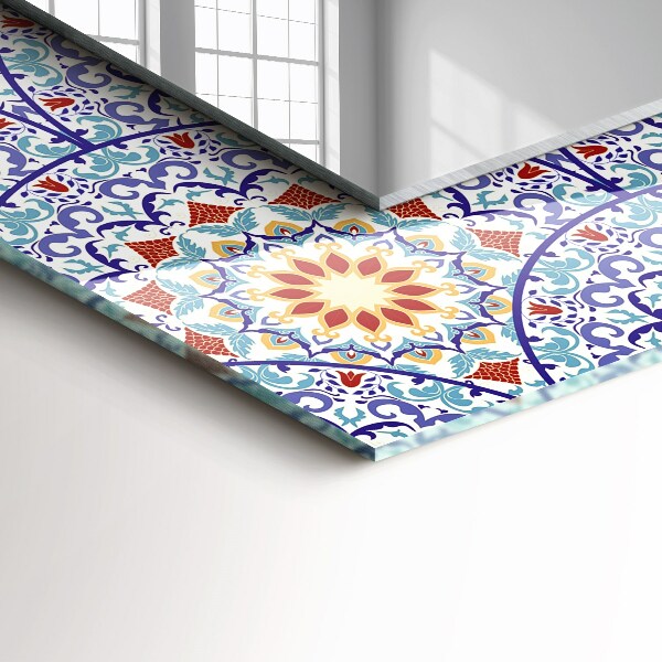 Spiegel met print Mandala