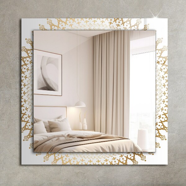 Wandspiegel met print Mandala patroon