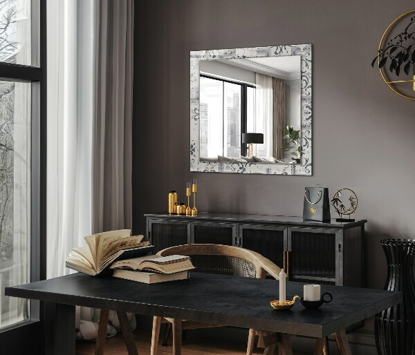 Wandspiegel decoratieve print Decoratief tegelpatroon