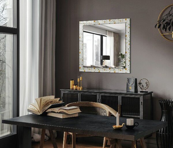 Wandspiegel decoratieve print Blad bloem ontwerp