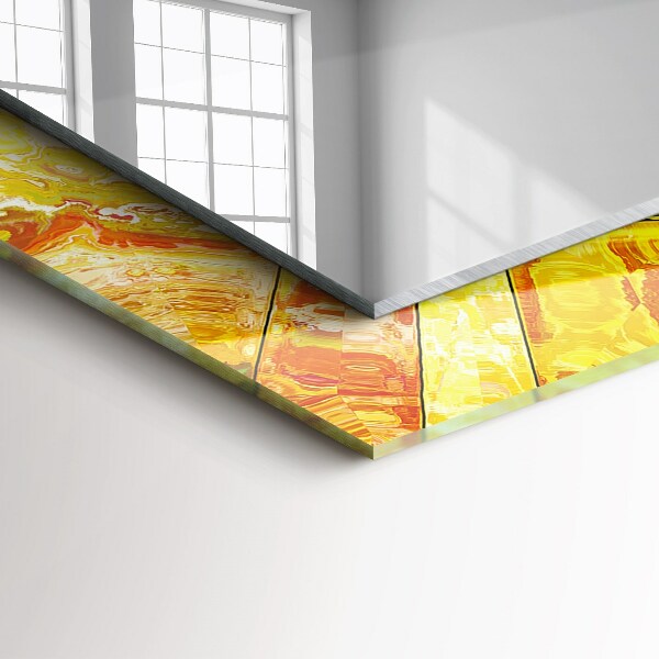 Bedrukte spiegel Abstract kleurrijk mozaïek